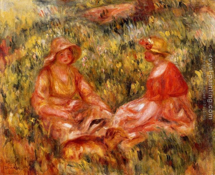 Pierre Auguste Renoir : Two Women in the Grass